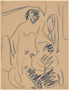 Alaston rannalla tekijältä Ernst Ludwig Kirchner