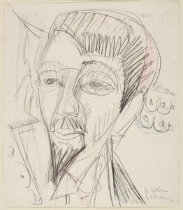 Alfred Döblinin muotokuva tekijältä Ernst Ludwig Kirchner