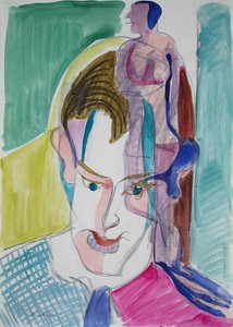 Nuoren miehen muotokuva tekijältä Ernst Ludwig Kirchner