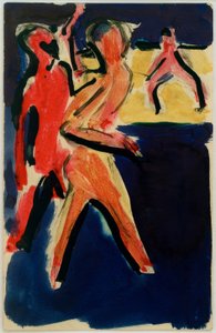Postikortti ja Erich Heckel vom 23 tekijältä Ernst Ludwig Kirchner
