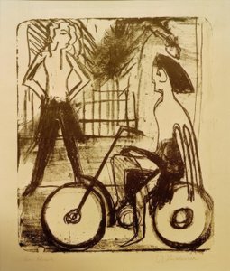 Pyöräilijä tekijältä Ernst Ludwig Kirchner