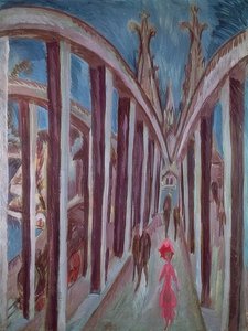 Reinin silta Kölnin lähellä. 1914 tekijältä Ernst Ludwig Kirchner