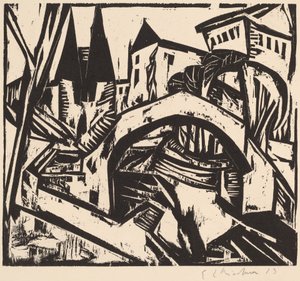 Elisabethin joenranta (Berliini) tekijältä Ernst Ludwig Kirchner