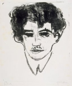 Omakuva. Noin 1908 tekijältä Ernst Ludwig Kirchner