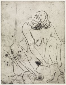 Kuivautuva tyttö / Kaksi kylpevää naista tekijältä Ernst Ludwig Kirchner