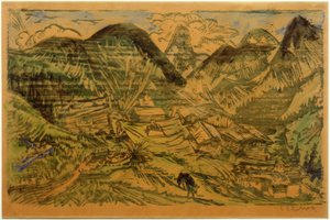 Stafelalp mit Tinzenhorn tekijältä Ernst Ludwig Kirchner