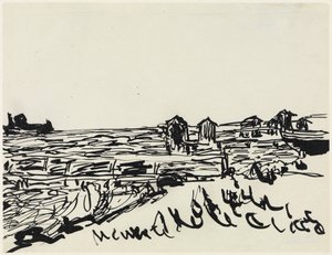 Ranta ja uimavaunut tekijältä Ernst Ludwig Kirchner