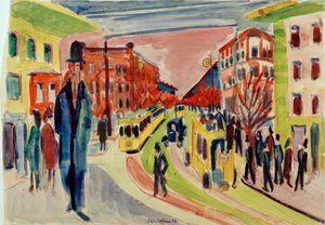 Katukuvaus tekijältä Ernst Ludwig Kirchner