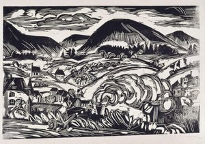 Taunus-maisema tekijältä Ernst Ludwig Kirchner