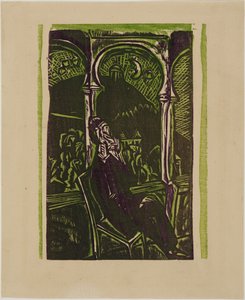 Unelmoiva mies - Botho Graef istumassa parvekkeellaan Jenassa tekijältä Ernst Ludwig Kirchner