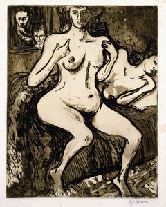 Kaksi naista, 1907 tekijältä Ernst Ludwig Kirchner