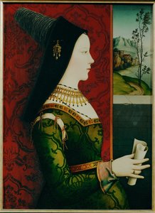 Marie de Bourgogne (maalaus puulle) tekijältä Ernst Maler