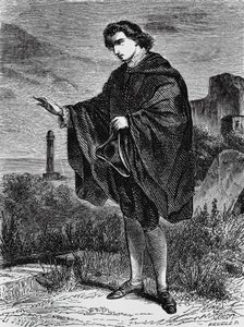 Kuvitus Entailille, Ernst Theodor Amadeus Hoffmannin (1776-1822) novelli, kaiverrus tekijältä Ernst Theodor Amadeus Hoffmann