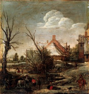 Talvi, 1700-luku tekijältä Esaias van de Velde