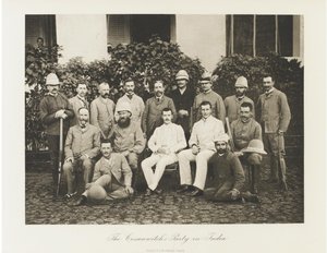 Venäjän Tsarevitš Nikolai Aleksandrovitš vierailee Intiassa, 1891 tekijältä Esper Esperovich Ukhtomsky