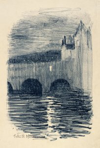 Pulteney Bridge, Bath--hämärä
