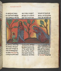aTai. 607 f174r, kohtaus Neitsyt Marian elämästä, elokuvasta "Nagara Maryam"