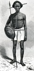 Ouadan-klaanin somalilainen soturi