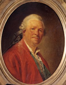 Ritter Christoph Willibald von Gluckin (1714-1787) muotokuva saksalainen säveltäjä Etienne Aubryn (1745-1781) maalaus 1700-luvulla. Himmeä. 0,62x0,52 m.