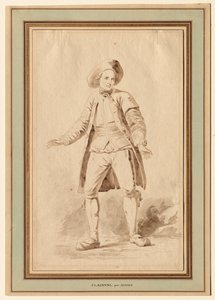 Näyttelijä Clairval, 1700-luku.