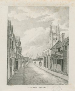 Tamworth - Church Street: litografia, nd [1796-1865] (painettu)