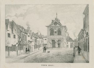 Tamworth - Kaupungintalo: litografia, nd [1796-1865]