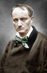 Charles Baudelaire, n. 1866 (käsinvärinen valokuva) tekijältä Etienne Carjat