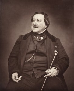 Gioachino Antonio Rossini, italialainen säveltäjä, 1792-1868, 1862. tekijältä Etienne Carjat