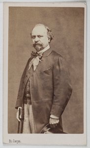 Italialaisen taidemaalarin Giuseppe Palizzin (1813-1887) muotokuva. tekijältä Etienne Carjat