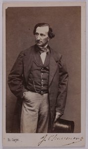 Jules Chaumontin (-1866), näyttelijän, muotokuva tekijältä Etienne Carjat