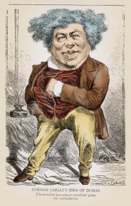 Alexandre DUMASin (1803-1870) isän muotokuva: Etienne Carjatin karikatyyri. tekijältä Etienne Carjat