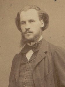 Säveltäjä Charles Lenepveun muotokuva 1840-1910, 1870. tekijältä Etienne Carjat