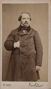 Muotokuva säveltäjä Jean-Georges Kastnerista 1810-1867, 1867. tekijältä Etienne Carjat