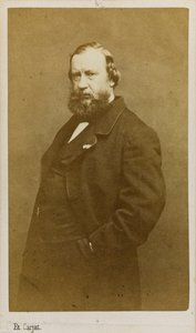 Taiteilija Constant Troyonin muotokuva 1810-1865, 1860-luvun alku. tekijältä Etienne Carjat