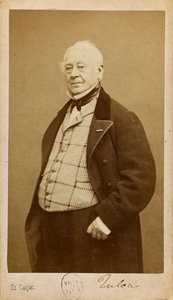 Muotokuva säveltäjästä ja huilisti Jean-Louis Tulousta 1786-1865, noin 1860. tekijältä Etienne Carjat