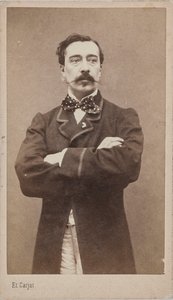 Taidemaalari Alfred Stevensin muotokuva 1828-1906, n. 1870. tekijältä Etienne Carjat