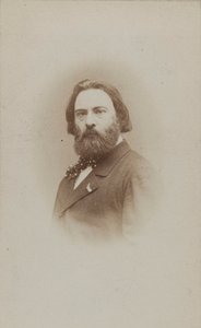 Pianisti ja säveltäjä Émile Prudentin muotokuva 1817-1863, noin 1860. tekijältä Etienne Carjat