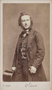 Viulisti ja säveltäjä Camillo Sivorin muotokuva 1815-1894. tekijältä Etienne Carjat