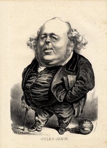 lentävä lehti - Kuvitus: Etienne Carjat (1826-1906): Janin Jules (1804-1874) tekijältä Etienne Carjat