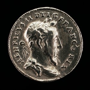 Henrik II, 1519-1559, Ranskan kuningas 1547 [etupuoli] tekijältä Etienne Delaune