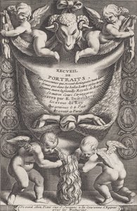 Etukappale muotokuvakokoelmasta, 1714-41. tekijältä Etienne Desrochers