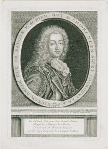 Victor Amadeus II Savoijin herttua, Sisilian kuningas ja Piemonten ja Sardinian ensimmäinen kuningas. tekijältä Etienne Desrochers