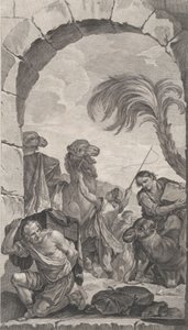 Foundlings kappeli Pariisissa: Taikaiden sarja: kamelin kuljettajat ja kantajat..., 1756.