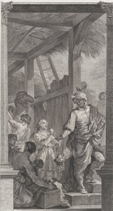 Foundlings kappeli Pariisissa: Le Roi mage Balthazar et sa suite, 1752.