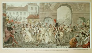 Montmirailin taistelun jälkeen ... (kaiverrus) tekijältä Etienne Jean Delecluze