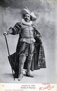 Constant Coquelin eli Coquelin aîné (1841 - 1909) Cyrano de Bergeracin asussa (kuva)