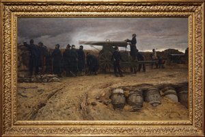 Ranskalainen raskas tykistö Pariisin piirityksessä, 1872
