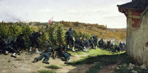 Tirailleurs de la Seine Rueil-Malmaisonin taistelussa, 21. lokakuuta 1870, 1875