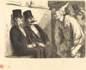 Opera Ball: Sinulla on liian hauskaa! tekijältä Etienne after Honoré Daumier