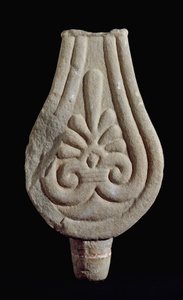 Etruskien sivilisaatio: Fiesolen kivitavara Sesto Fiorentinosta Italiasta. 550-500 eaa. Firenze, arkeologinen museo tekijältä Etruscan
